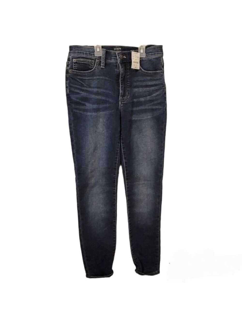 J. Crew 9" Mid-Rise Skinny Jeggings in  Signature Stretch Deep Ocean Wash